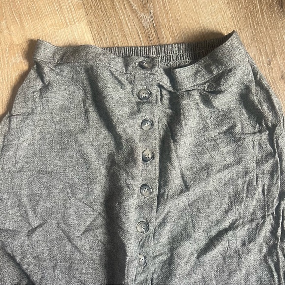 Karen Kane Grey Button Down Maxi Skirt Size 6 - Picture 2 of 4